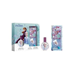 Kit Perfume Infantil Air-Val Disney Frozen Edt - 30ML + Sombra + Brilho Labial