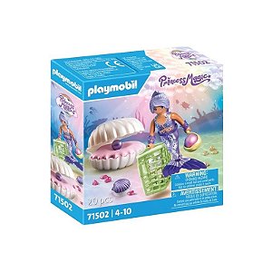 Brinquedo Playmobil Sereia com Concha de Pérola