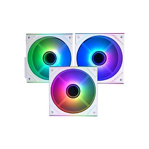 Cooler Fan Thermalright TL-M12QRW-s Argb X3 Branco Fluxo de Ar Reverso 120MM