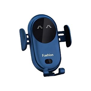 Carregador Sem Fio para Carro S11+ 15 W + Magnético - Azul