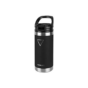 Garrafa Térmica Hydrate - 473ML - com Canudo - Preta