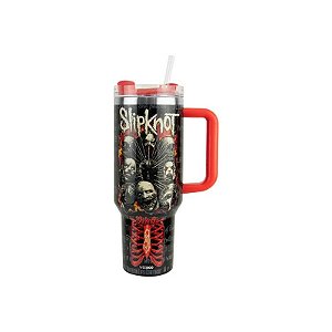 Copo Térmico Weedoo Slypknot - 1,2L - com Canudo - Preto