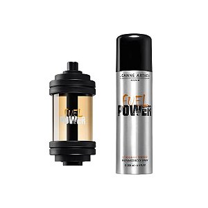 Kit Perfume Masculino Jeanne Arthes Fuel Power Edt 100ml + Spray Corporal 200ml