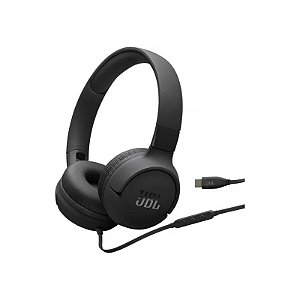 Fone JBL Tune T520C USB-C Preto JBLT520CBLKAM