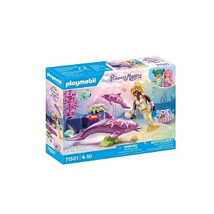 Brinquedo Playmobil Sereia com Golfinhos