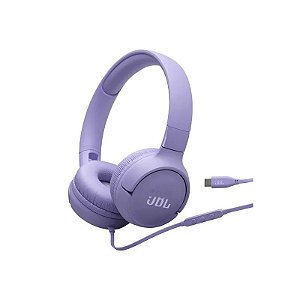 Fone de Ouvido JBL Tune 520C com Microfone e Cabo de 1,20 Metros - Roxo