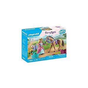 Brinquedo Playmobil Kit Inicial Princesa com Cavalo