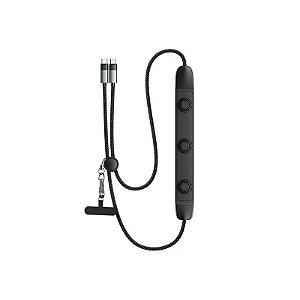 Cabo Essager EXCTT1-SMA01-Z USB-C para USB-C 100W 1,5 Metros com Massageador - Preto