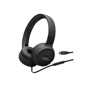 Fone de ouvido JBL Tune 520C USB-C - Preto