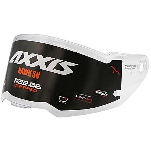Viseira para capacete Axxis Hawk Max Vision V-31 - Transparente