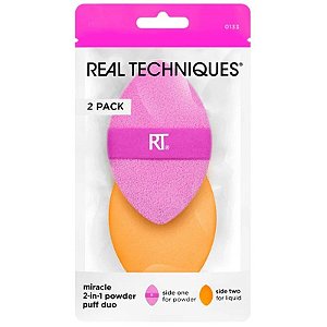 Esponja Esfumadora Real Techniques 2 em 1 Pó (2 Peças)