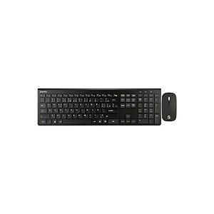 Teclado e Mouse Sem Fio Smartfy TW02B Português Preto