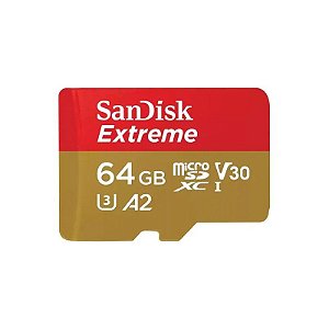 Cartão de Memória Micro SD Sandisk Extreme Action 64GB 170MBS - SDSQXAH-064G-GN6AA