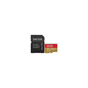 Cartão de Memória Micro SD Sandisk Extreme U3 64GB