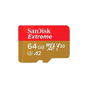 Cartão de Memória Micro SD Sandisk Extreme 64GB 170MBS - SDSQXAH-064G-GN6MA