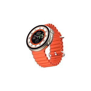 Relógio Inteligente Microwear Ultra 9 Pro Bluetooth 49mm Laranja