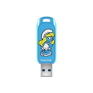 Pendrive Sandisk Smurfs Edição Smurfette 256 GB USB 3.2 SDCZIS-256G-G46