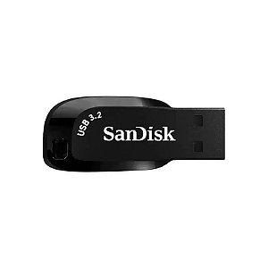 Pendrive de 256GB Sandisk Ultra Shift SDCZ410-256G-G46 USB 3.2 - Preto