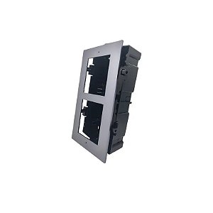 Caixa de Montagem Dupla para Interfone Hikvision DS-KD-ACF2/Plástico