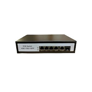 Chave F. Switch 05POE 65W 10/100/1000MBPS 5GE+1SFP PG-F1R5-4GE