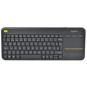 Teclado Logitech com Mouse Wireless K400+