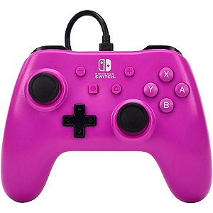 Controle PowerA Nintendo Switch Uva Roxa NSGP0143-01 (Com fio)