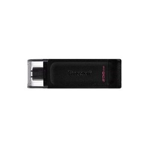 Pen drive Kingston 256GB Datatraveler 70 DT70/256GB USB 3.2 - Preto