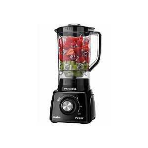 Liquidificador Mondial Turbo Power L-99FB - 550W - 2,2 L - 220V/60HZ - Preto
