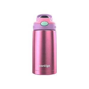 Garrafa Térmica Contigo Infantil Aubrey Autospout - Azaléia/Amor-Perfeito 384ML