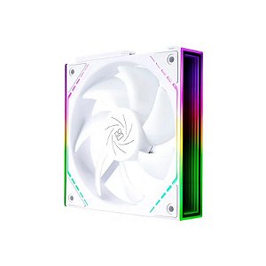 Kit de Ventiladores Cooler Thermalright TL-M12QW X3 Argb Branco Espelho Infinito 120MM