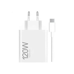 Carregador Xiaomi 120W com Cabo Combo White USB-A MDY-14-EE BHR9462EU