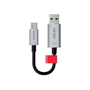 Pendrive Lexar Jumpdrive 128GB C20C USB Tipo-C+USB 3.1 LJDC20C-128BBN