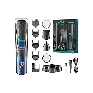 Barbeador VGR V-108 Barba/Cabelo 10 Em 1/LCD
