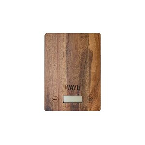 Balança de Cozinha Madeira Wayu 20X14,5X2CM