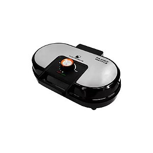 Wafleira Electrobras Family Waffle EBWF-02 - 1200W - 220V 50/60Hz - Preto e Prata