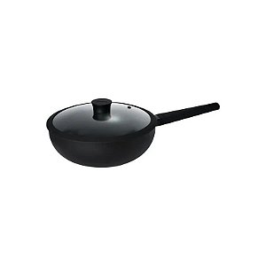 Wok de Alumínio Hudson com Antiaderente Preto 28 CM