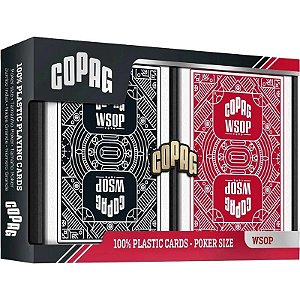 Baralho Copag Wsop Poker Tamanho estojo com 2 baralhos