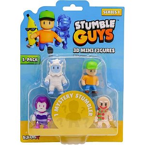 Bonecos Stumble Guys 3D Mini Figures S1 Diramix Art.5 - 0428 (5 Unidades)