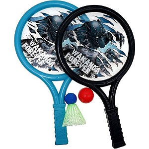 Kit de Raquetas Marvel Avengers Black Panther Boom Ball Ja-Ru - 6826 C