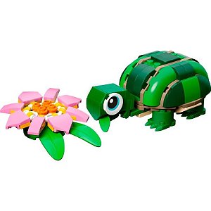Kit Lego Criativo Tartaruga com Vitória-Régia 3 EM 1 - 31377 (124 peças)