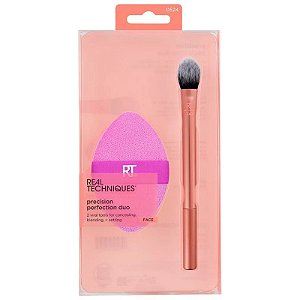 Kit de Pincel+Esponja Real Techniques Precision Perfection Duo (2 Peças)