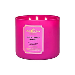 Vela Aromática Bath & Body Works Black Cherry Merlot 411G