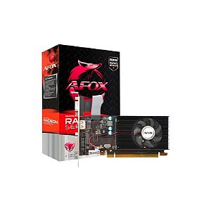 Placa de Vídeo Afox 1GB AMD Radeon R5 220 GDDR3 AFR5220-1024D3L4 64 Bits 650MHZ HDMI, DVI, VGA (D-Sub), Perfil Baixo