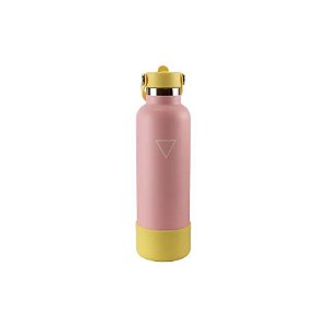 Garrafa Térmica Hydrate - 710 ml - com Bico e Protetor de Silicone - Rosa Pastel