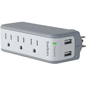 Carregador Belkin BST300BG com 2 saídas USB e 3 tomadas tipo B - 110V (sem caixa)
