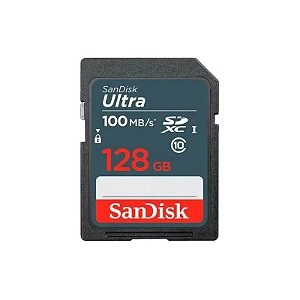 Cartão de Memória SD C10 Sandisk Digital Seguro 128GB 100MB/s - SDSDUNR-128G-GN3IN