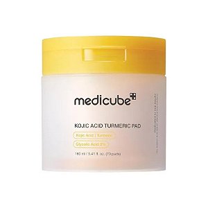 Kit de Almofadas Tônicas Medicube Ácido Kójico Cúrcuma 70 Unidades