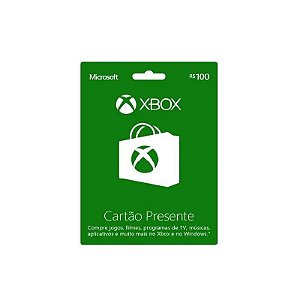 Cartão Presente de R$100 para Xbox Live