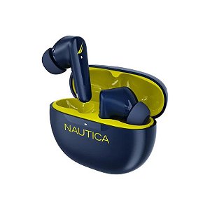 Fones de Ouvido Nautica T200+ Intra-Auriculares TWS - Azul-Marinho-Amarelo