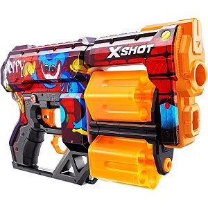 Lançador de Dardos X-Shot Dread Toony Poppy Playtime Zuru - 36650